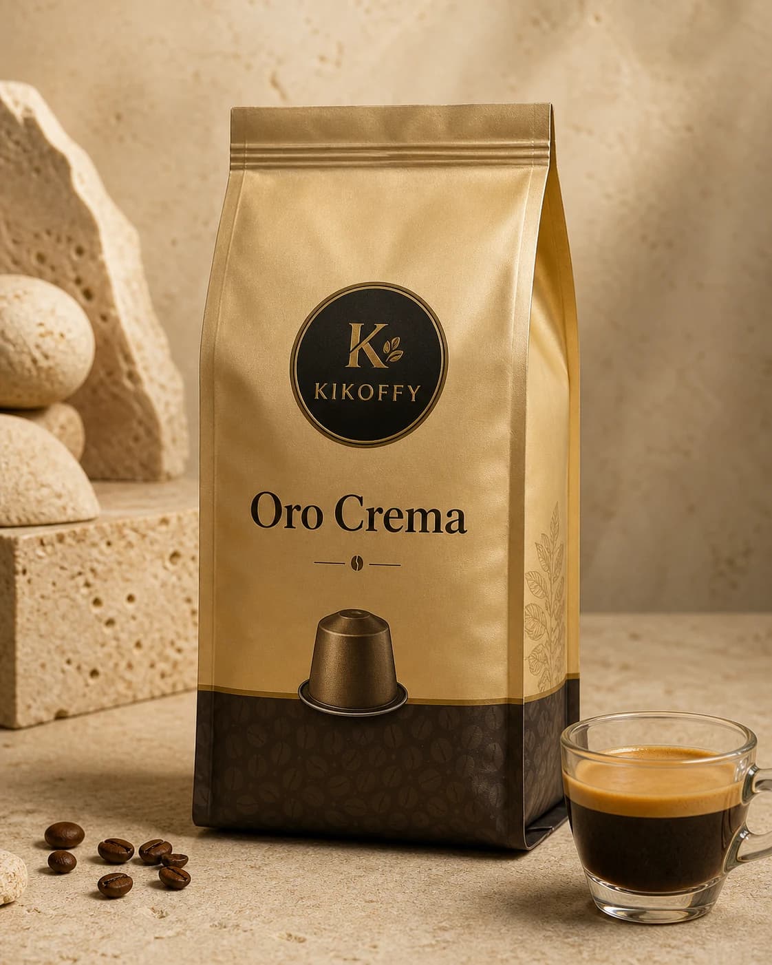 Confezione Oro Crema KIKOFFY, Master da 120 capsule