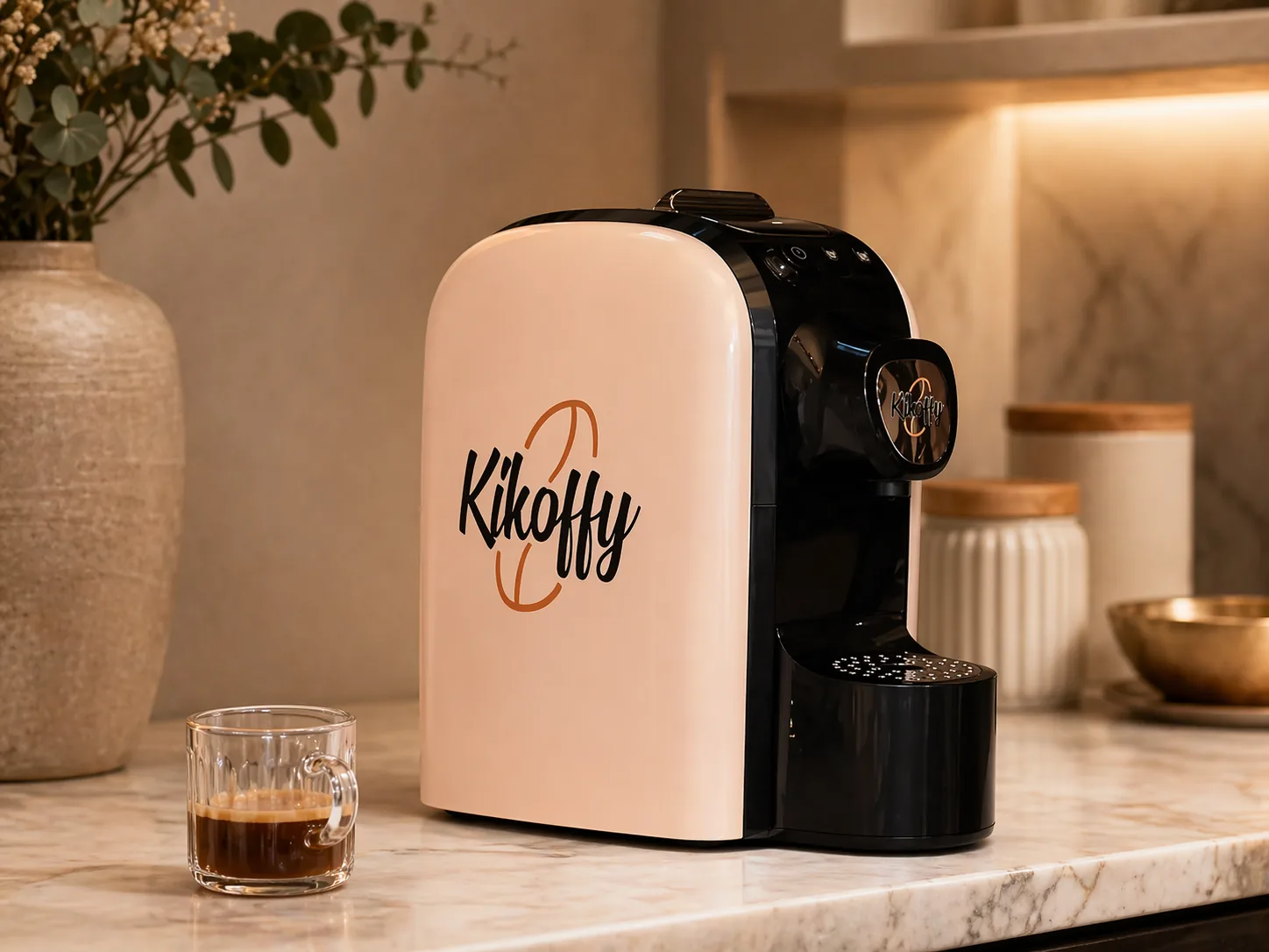 Formula KIKOFFY con macchina e selezione di capsule