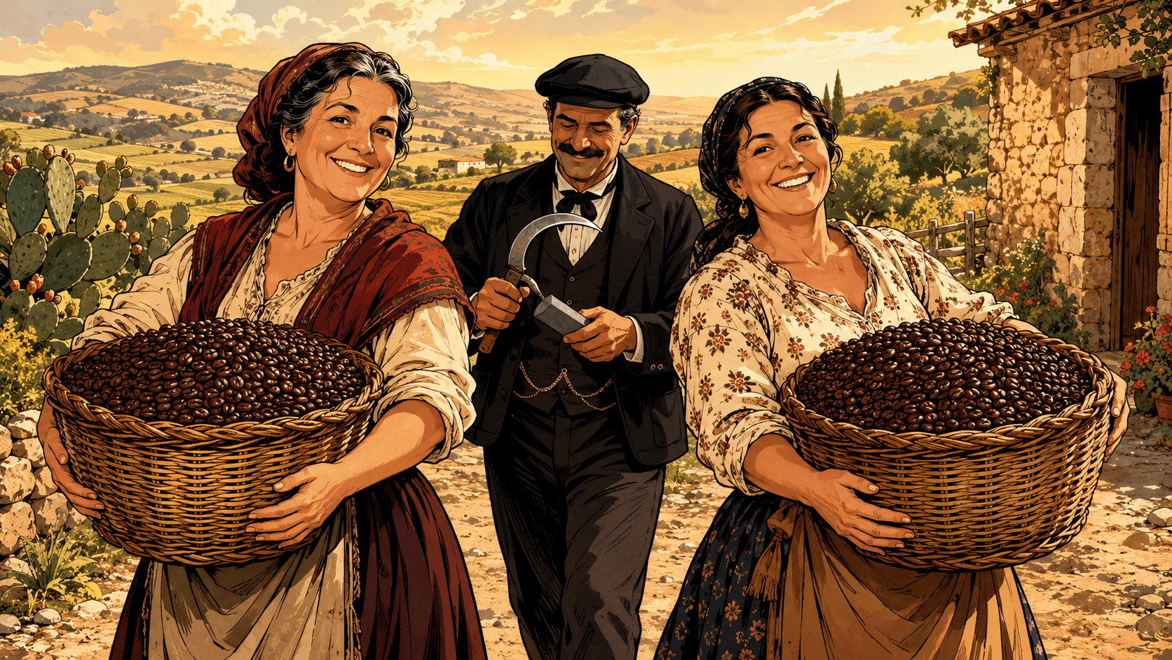Scena ispirata alle radici familiari che hanno dato origine al nome KIKOFFY