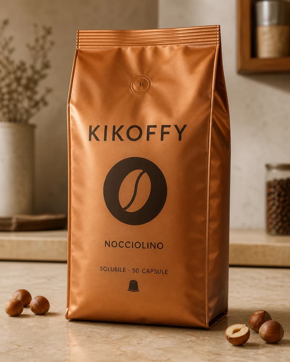 Confezione Nocciolino KIKOFFY da 50 capsule per sistema a circuito chiuso